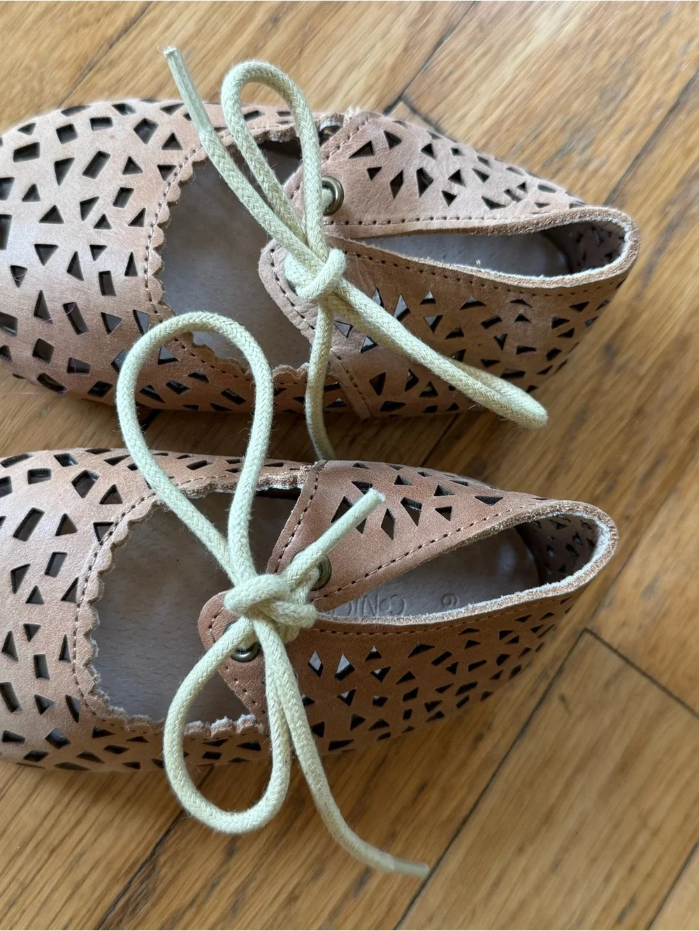 Toddler Leather Boho Mary Janes | Color 'Honey' | Soft Sole